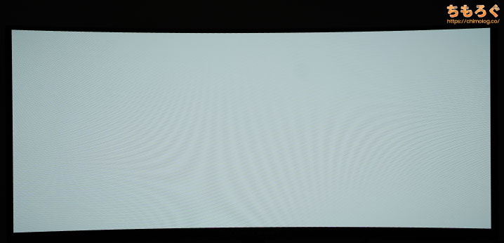 DELL AW3423DWをレビュー(パネルの均一性)