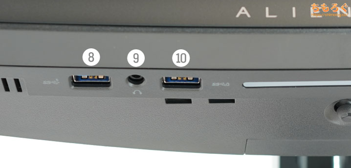 DELL AW3423DWをレビュー(インターフェイス)